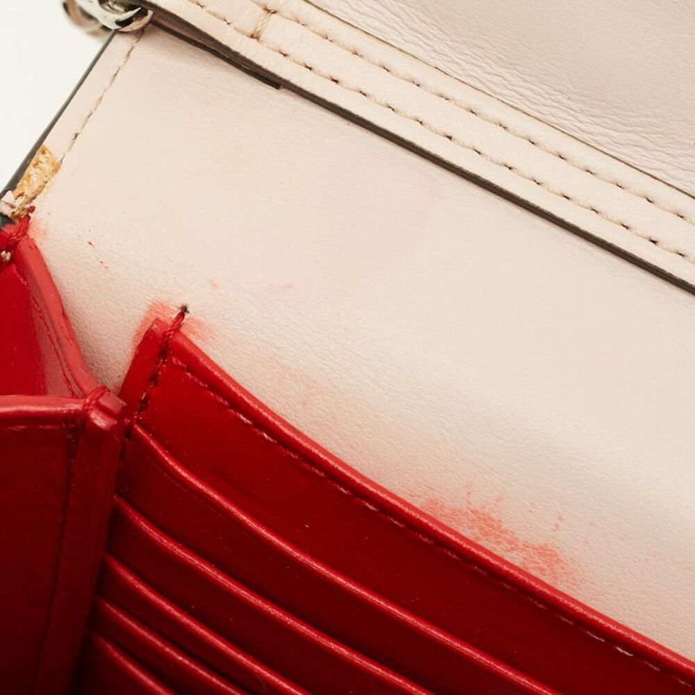 Christian Louboutin Paloma Embellished Leather And Patent Leather Chain Clutch - Picture 7 of 7